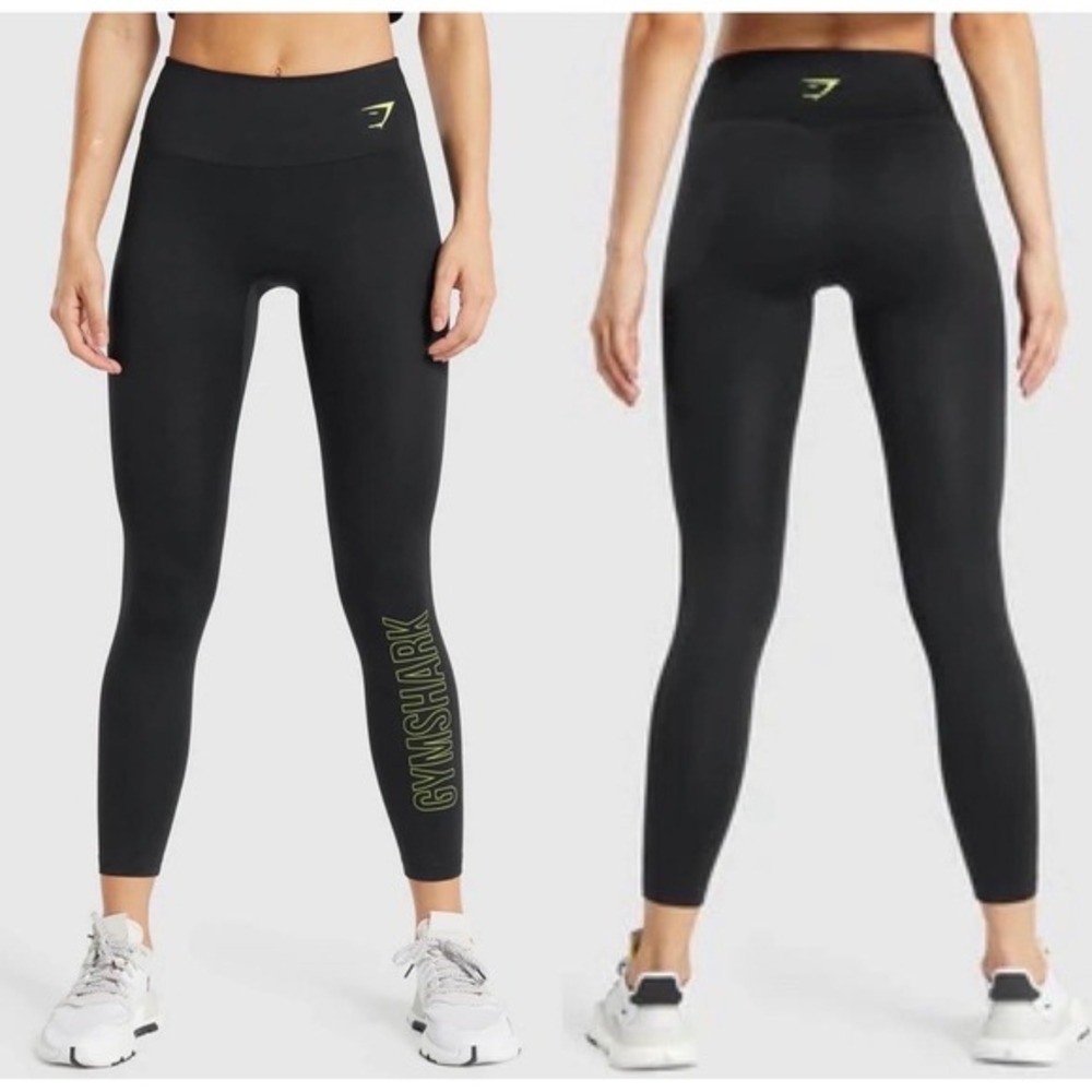 Gymshark Leggings High Waisted Black XS Athleisure Gym Activewear Workout Yoga